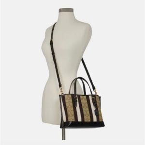 Mollie Tote 25 Signature Jacquard with Stripes
